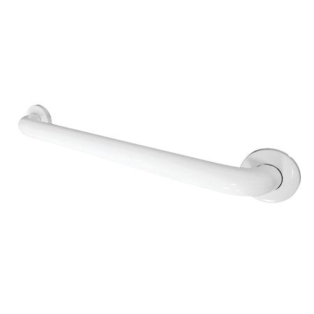 27 L, Traditional, Stainless Steel, GB1224CSW Made To Match 24 Stainless Steel Grab Bar, White